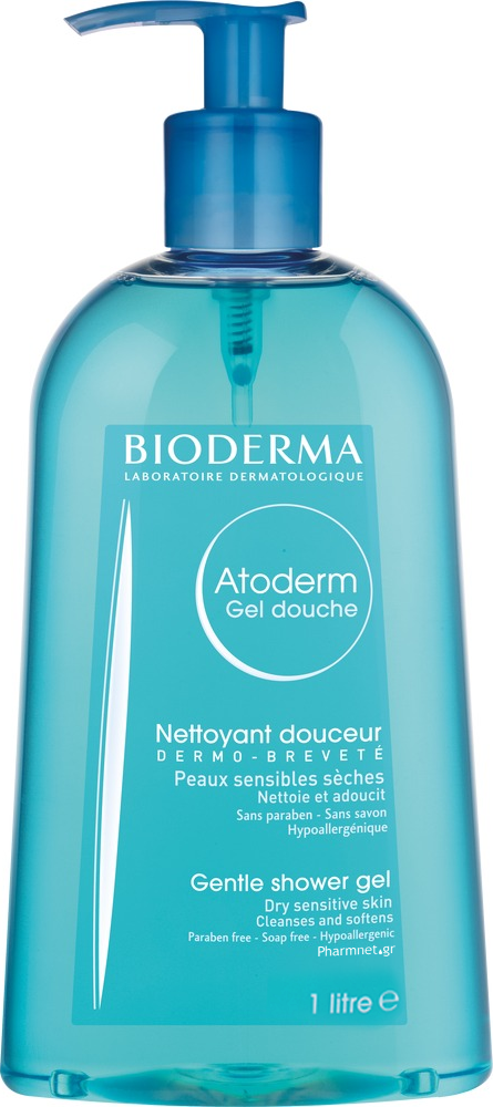 Bioderma Atoderm Gentle Dry Sensitive Skin Gel για το Σώμα 1000ml