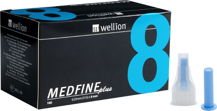 Wellion Medfine Plus Σκαρφιστήρες 31G x 8mm 100τμχ