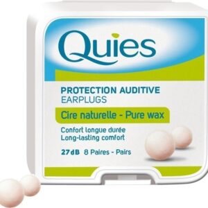 Quies Pure Wax Ωτοασπίδες Κεριού σε Λευκό Χρώμα 2τμχ
