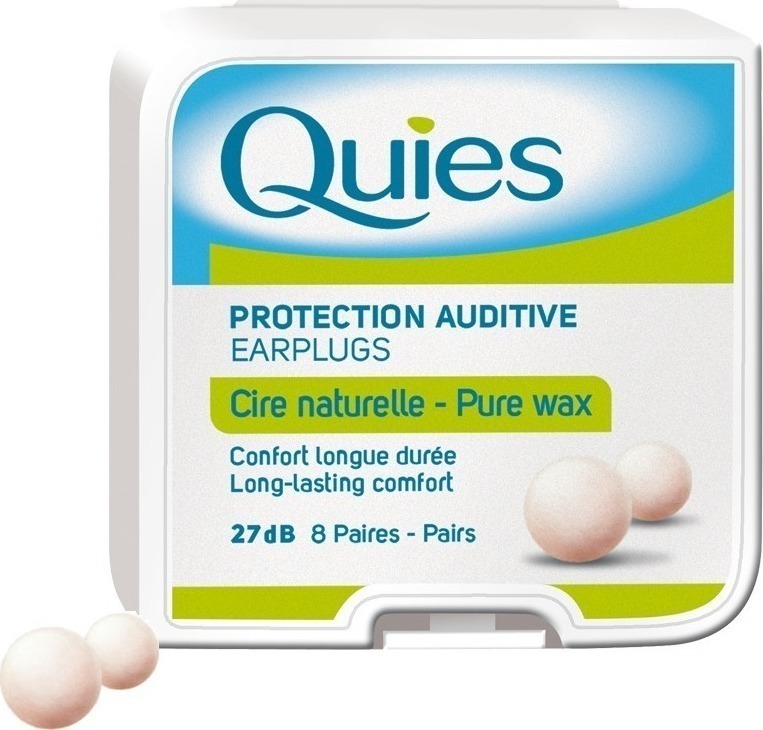 Quies Pure Wax Ωτοασπίδες Κεριού σε Λευκό Χρώμα 2τμχ