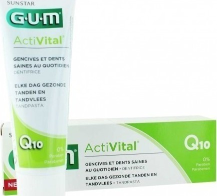 GUM 6050 Activital Q10 Οδοντόκρεμα κατά της Πλάκας 75ml