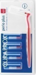 Curaprox Perio Plus Ανταλλακτικά για Μεσοδόντια Βουρτσάκια με Λαβή 1.3mm Κόκκινα 5τμχ