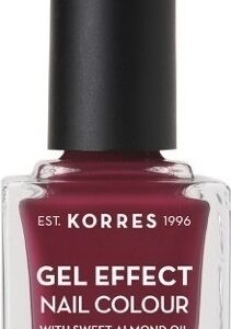 Korres Gel Effect Gloss Βερνίκι Νυχιών Μακράς Διαρκείας 74 Berry Addict 11ml