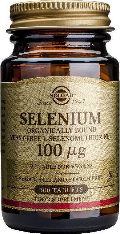 Solgar Selenium 100mg 100 ταμπλέτες