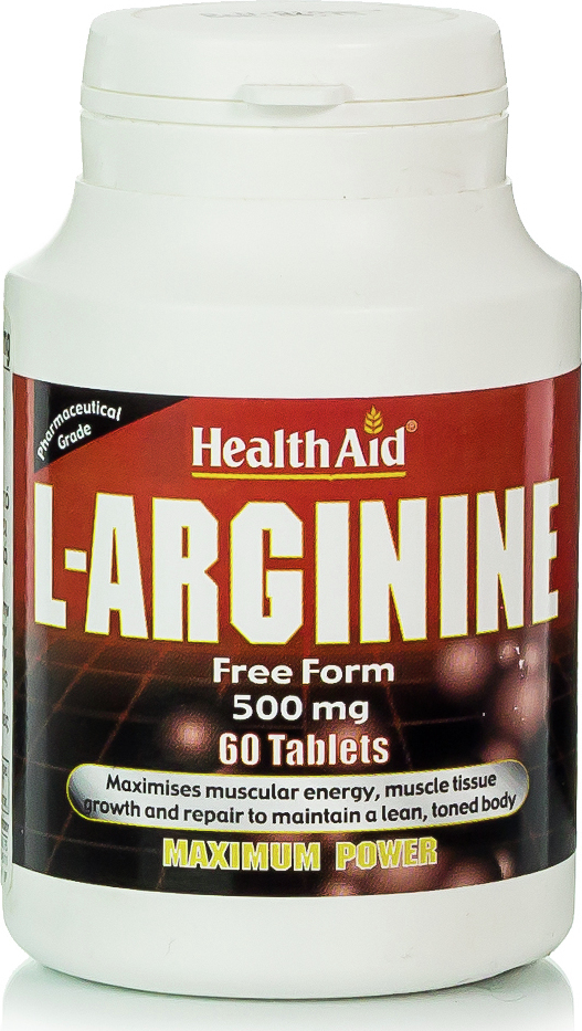 Health Aid L-Arginine 60 Ταμπλέτες Unflavoured