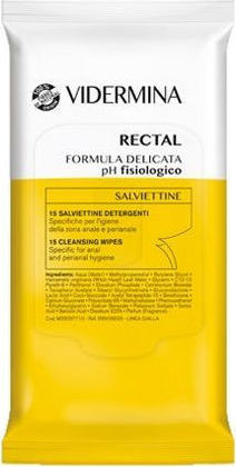 Epsilon Health Vidermina Rectal Μαντηλάκια για Αιμορροΐδες 15τμχ