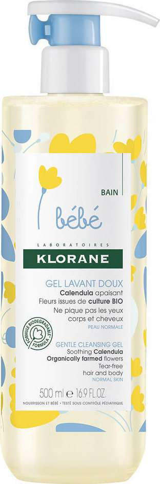 Klorane Gel Καθαρισμού 500ml με Αντλία