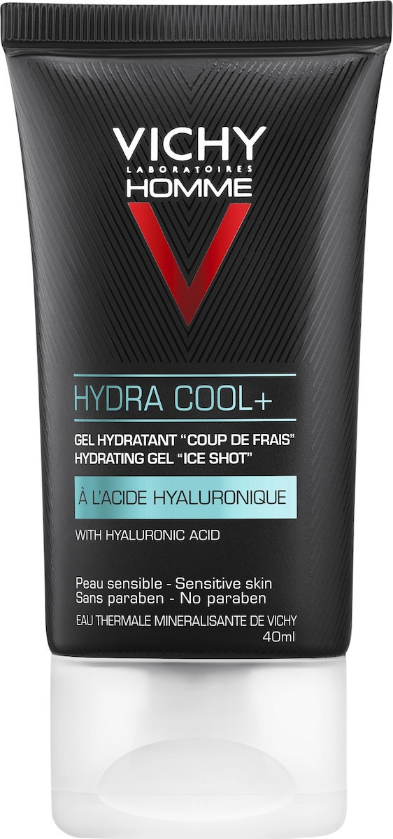 Vichy Homme Hydra Cool+ 48ωρο Ενυδατικό Ανδρικό Gel Προσώπου με Υαλουρονικό Οξύ 50ml