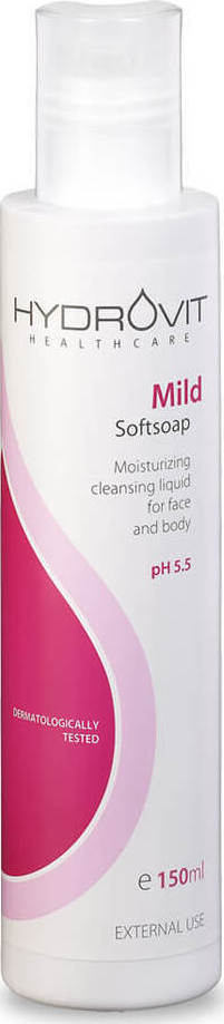 Target Pharma Hydrovit Mild Soft Soap Ph5.5 Υγρό Καθαρισμού Προσώπου για Ακνεϊκές Επιδερμίδες 150ml