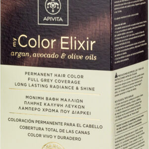 Apivita My Color Elixir Βαφή Μαλλιών Χωρίς Αμμωνία 5.85 Καστανό Ανοιχτό Περλέ 50ml
