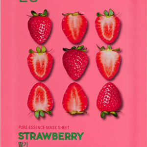 Holika Holika Sheet Pure Essence Strawberry Sheet Μάσκα Προσώπου για Ενυδάτωση 20ml