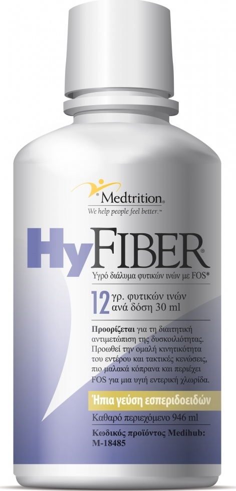 Medtrition Hyfiber Liquid Πρεβιοτικά 946ml Εσπεριδοειδή