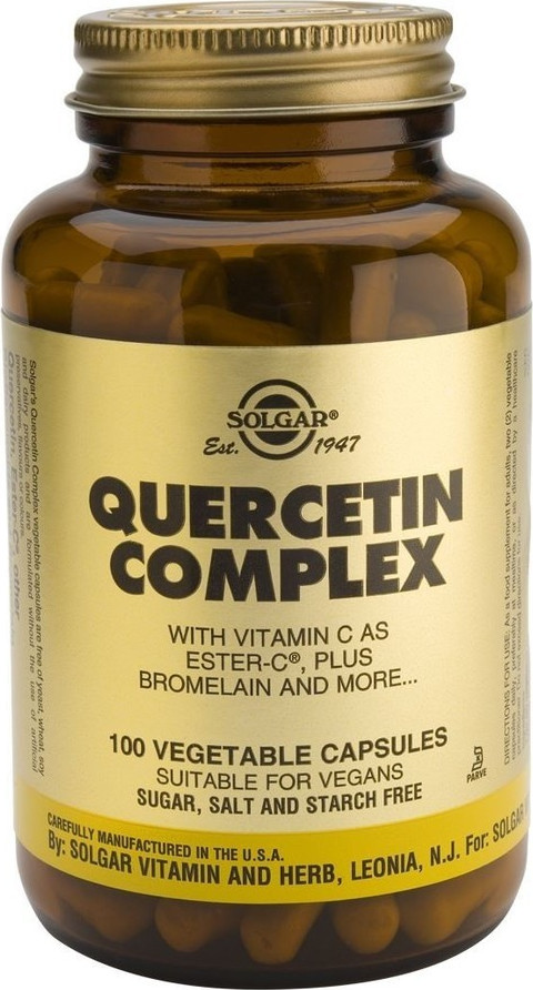 Solgar Quercetin Complex with Ester C Plus 100 x 1 φυτικές κάψουλες - Image 2