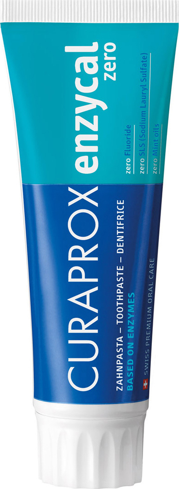 Curaprox Enzycal Οδοντόκρεμα Χωρίς Φθόριο Κατάλληλη για Ομοιοπαθητική 75ml