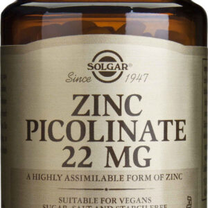 Solgar Zinc Picolinate 22mg 100 ταμπλέτες