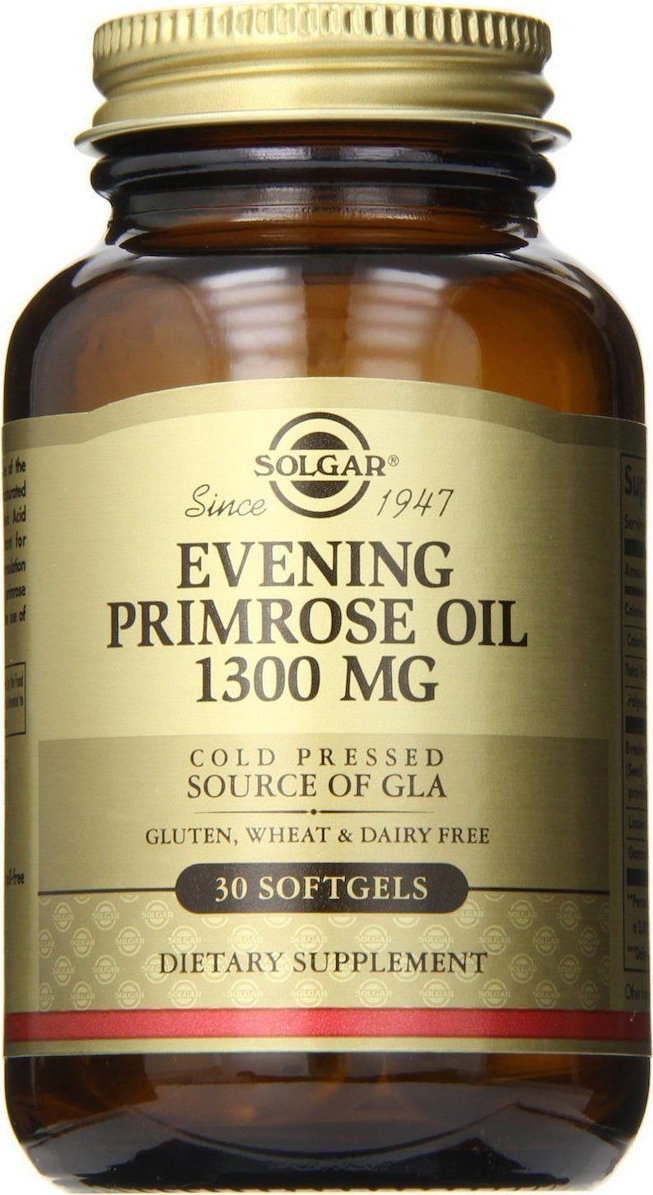 Solgar Evening Primrose Oil 1300mg Συμπλήρωμα για την Εμμηνόπαυση 30 μαλακές κάψουλες