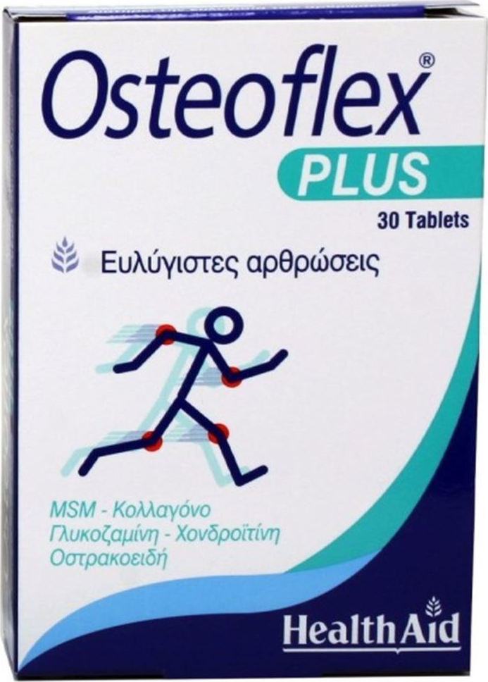Health Aid Osteoflex Plus Συμπλήρωμα για την Υγεία Αρθρώσεων & Οστών 30 ταμπλέτες