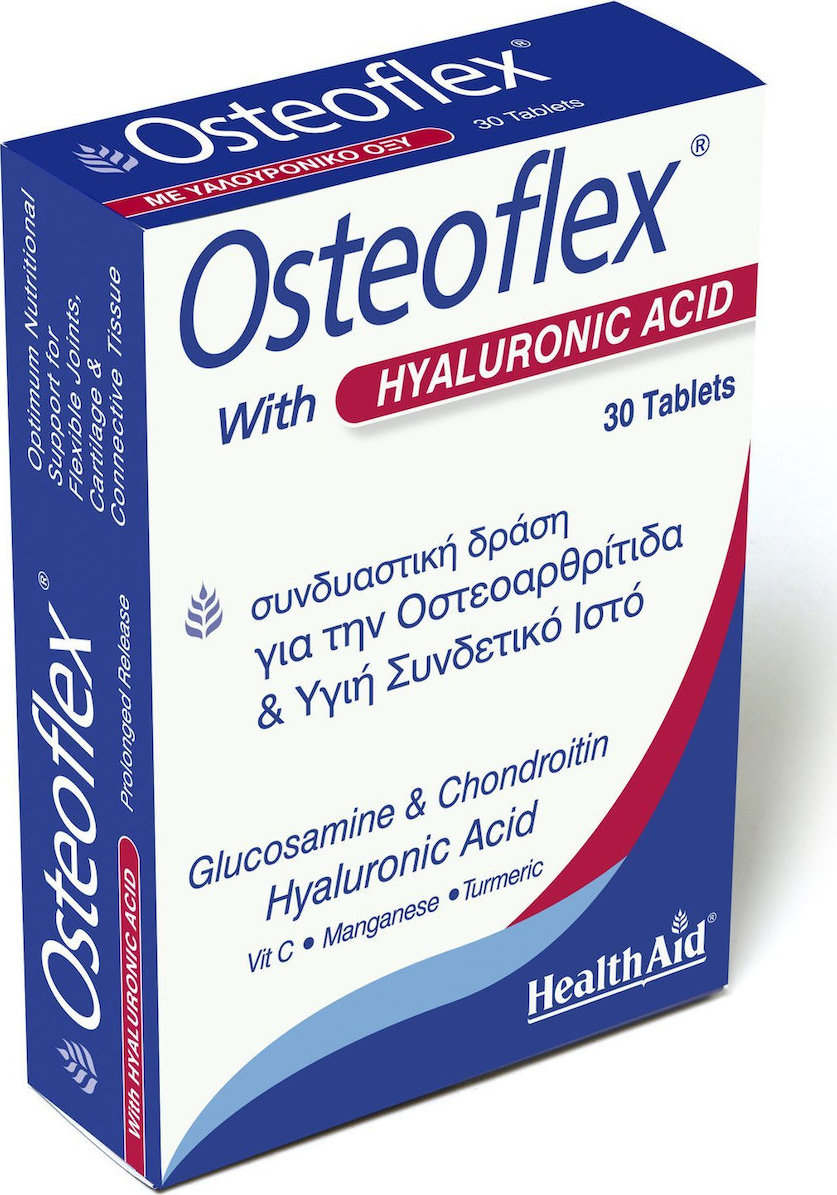Health Aid Osteoflex with Hyaluronic Acid Συμπλήρωμα για την Υγεία Αρθρώσεων & Οστών 30 ταμπλέτες