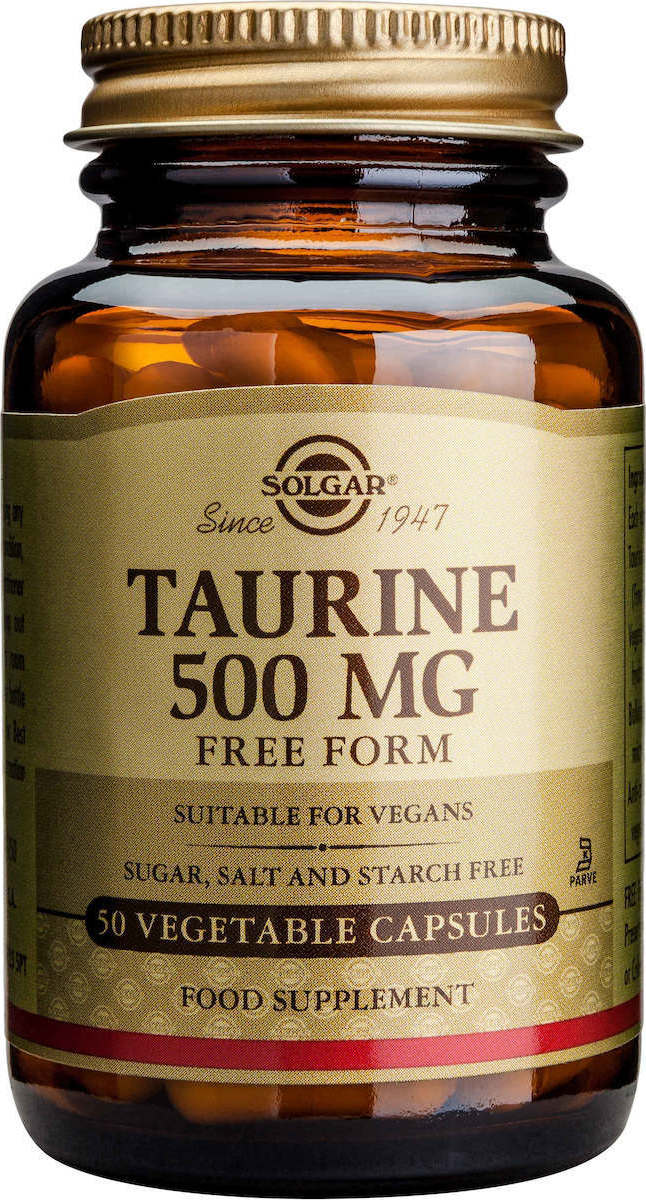 Solgar Taurine 50 Φυτικές Κάψουλες Unflavoured