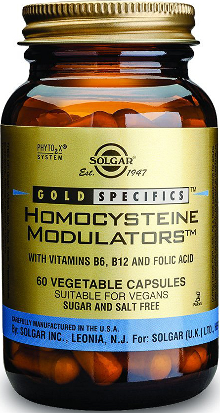 Solgar Gold Specifics Homocysteine Modulators 60 Φυτικές Κάψουλες Unflavoured