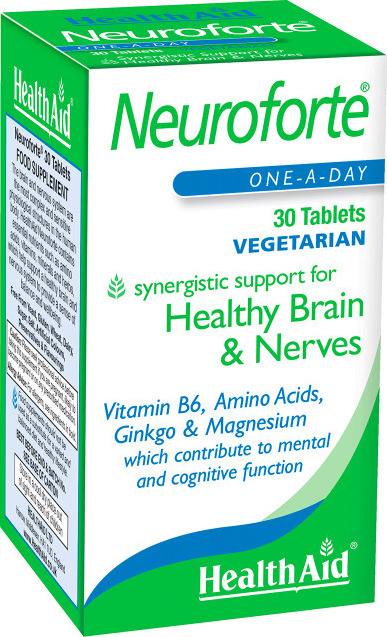 Health Aid Neuroforte 30 Ταμπλέτες Unflavoured
