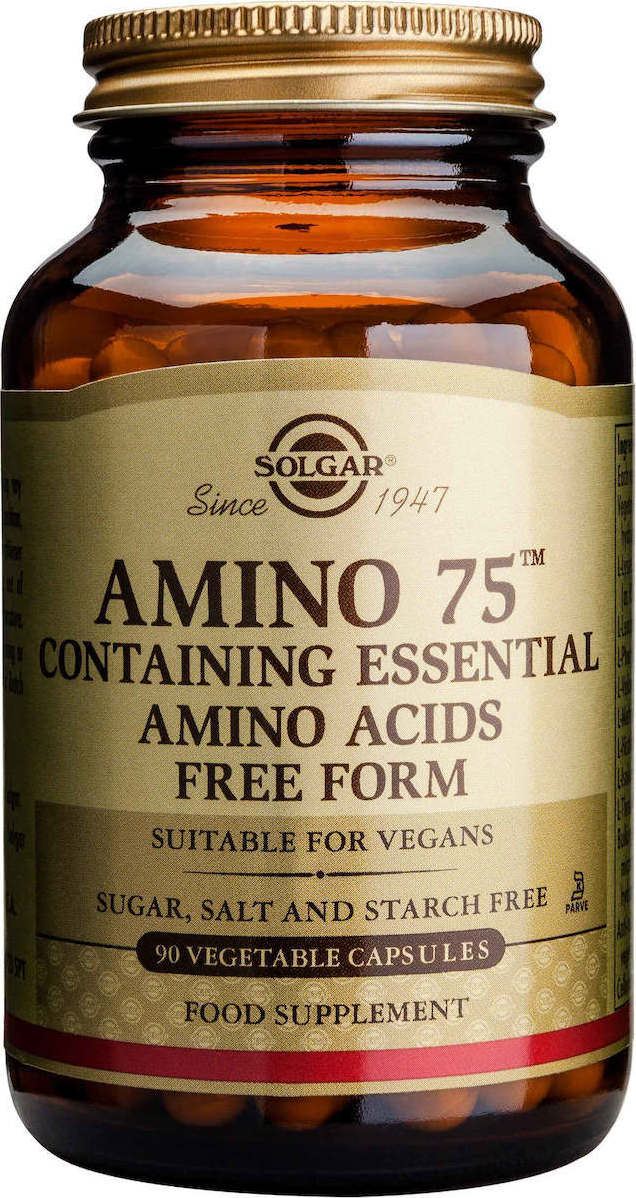 Solgar Amino 75 90 Φυτικές Κάψουλες Unflavoured