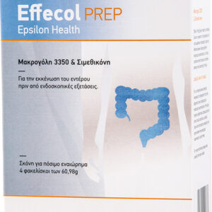 Epsilon Health Effecol Prep 3350 80mg Ειδικό Συμπλήρωμα Διατροφής 4 φακελίσκοι