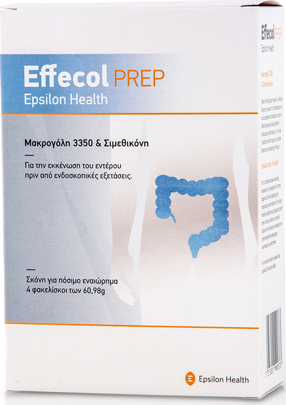 Epsilon Health Effecol Prep 3350 80mg Ειδικό Συμπλήρωμα Διατροφής 4 φακελίσκοι