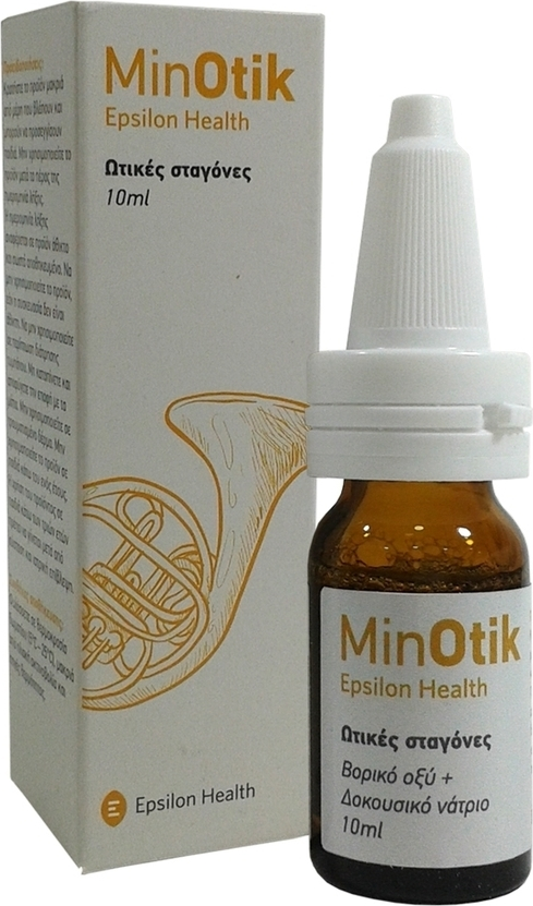 Epsilon Health Minotik Σταγόνες για Καθαρισμό Αυτιών 10ml
