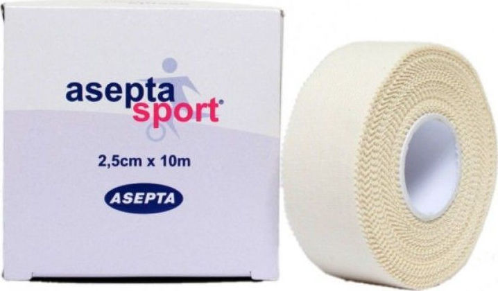 Asepta Aseptasport Αυτοκόλλητη Αθλητική Ταινία 2.5cm x 10m