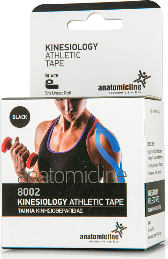 Anatomic Line Ταινία Κινησιοθεραπείας 5cm x 5m Μαύρη