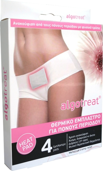 Algotech Algotreat Θερμικό Έμπλαστρο Για Πόνους Περιόδου 4τμχ