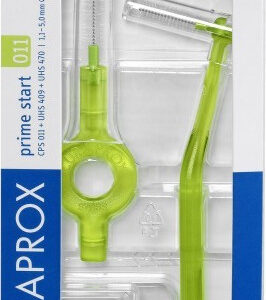 Curaprox Prime Start Λαβή με Ανταλλακτικά για Μεσοδόντια Βουρτσάκια 1.1mm σε χρώμα Πράσινο 1τμχ