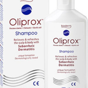 Boderm Oliprox Κατά της Σμηγματορροϊκής Σαμπουάν κατά της Πιτυρίδας & της Σμηγματορροϊκής Δερματίτιδας για Όλους τους Τύπους Μαλλιών 300ml