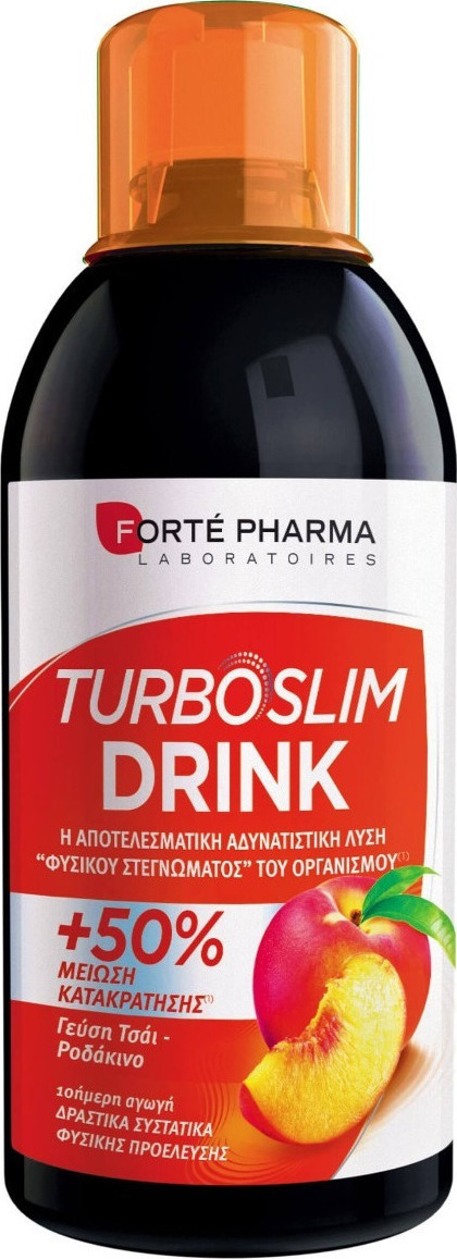 Forte Pharma Turboslim Drink Συμπλήρωμα για Αδυνάτισμα 500ml Ροδάκινο