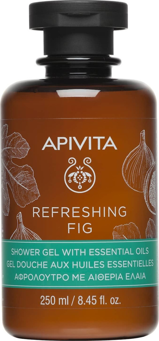 Apivita Refreshing Fig Αφρόλουτρο σε Gel με Αιθέρια Έλαια 250ml