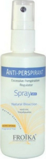 Froika Antiperspirant Without Perfume Αποσμητικό 24h σε Spray 60ml