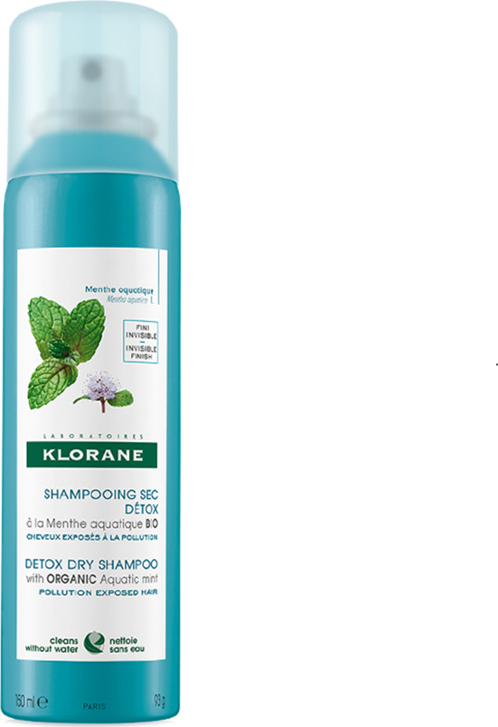 Klorane Aquatic Mint Ξηρό Σαμπουάν Βαθύ Καθαρισμού για Ξηρά Μαλλιά Μαλλιά 150ml