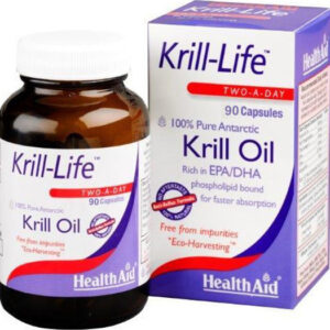Health Aid Krill Life Two A Day Krill Oil Κατάλληλο για Παιδιά 90 κάψουλες