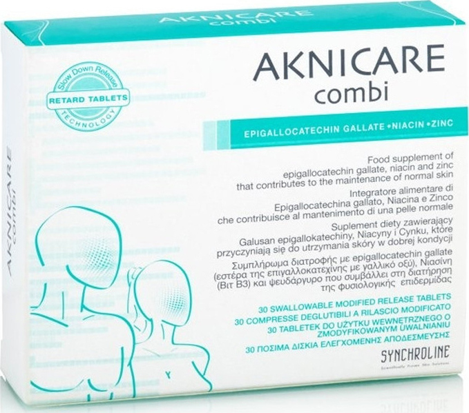 Synchroline Aknicare Combi Ειδικό Συμπλήρωμα Διατροφής 30 κάψουλες - Image 2