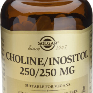 Solgar Choline/Inositol 250mg Ειδικό Συμπλήρωμα Διατροφής 50 φυτικές κάψουλες