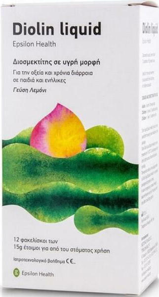 Epsilon Health Diolin Liquid Ειδικό Συμπλήρωμα Διατροφής 6 φακελίσκοι Λεμόνι