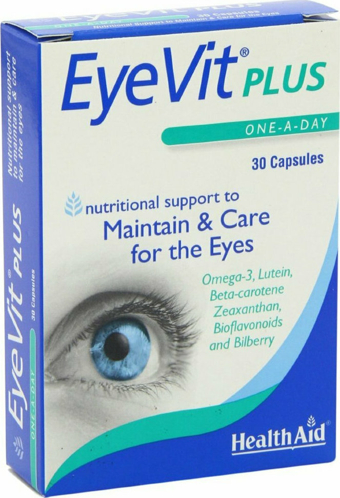Health Aid Eyevit Plus Ειδικό Συμπλήρωμα Διατροφής 30 κάψουλες