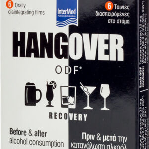 InterMed Hangover Recovery Ειδικό Συμπλήρωμα Διατροφής 6 υπογλώσσια δισκία Πορτοκάλι