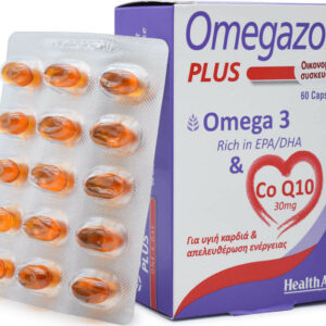 Health Aid Omegazon Plus One A Day Omega 3 & CoQ10 Ιχθυέλαιο 60 κάψουλες