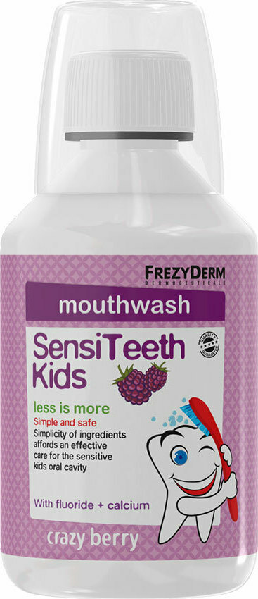 Frezyderm Στοματικό Διάλυμα SensiTeeth 250ml με Γεύση Crazy Berry για 3+ χρονών