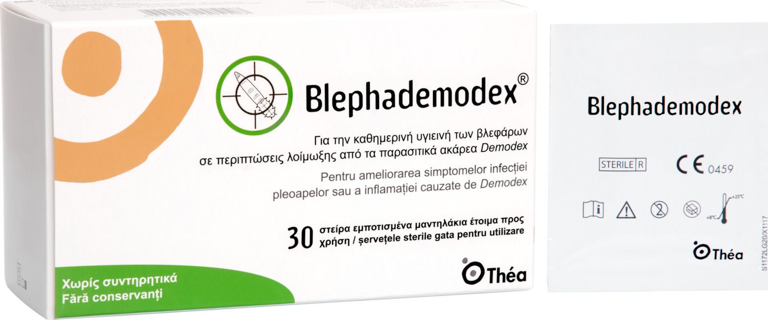 Thea Pharma Hellas Blephademodex Οφθαλμικά Επιθέματα σε Λευκό χρώμα 30τμχ