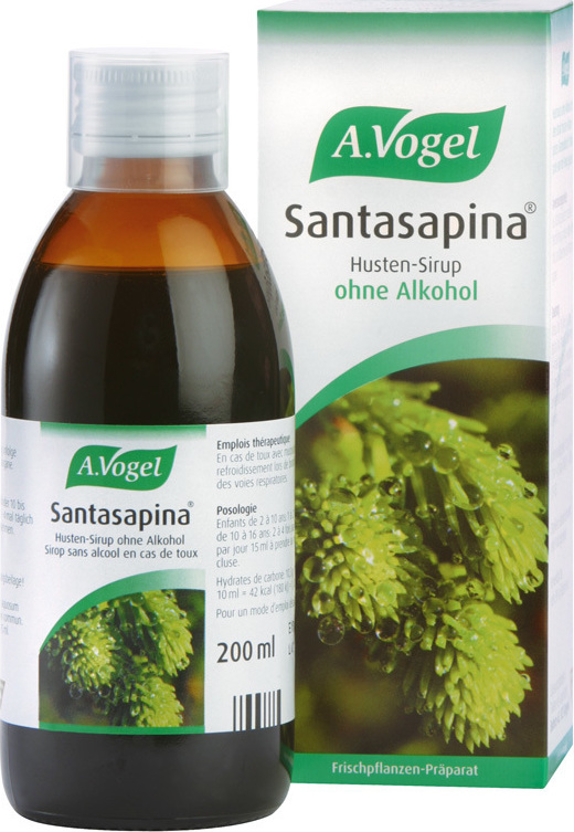 A.Vogel Santasapina Σιρόπι για Ξηρό Βήχα χωρίς Γλουτένη 100ml