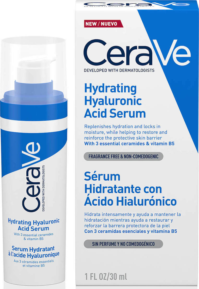 CeraVe Hydrating Καταπραϋντικό & Ενυδατικό Serum Προσώπου με Υαλουρονικό Οξύ & Βιταμίνη B5 30ml