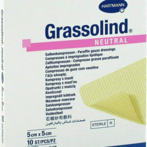 Hartmann Grassolind Neutral Αυτοκόλλητες Γάζες 5x5cm 10τμχ